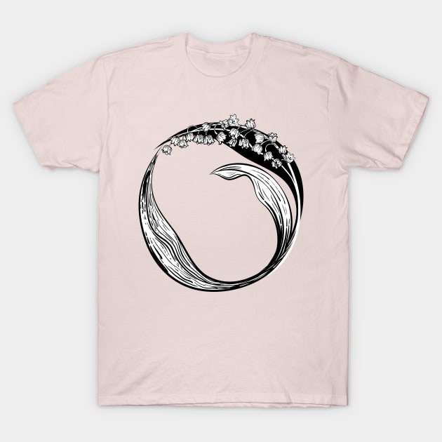 Lily Of The Valley Infinity Circle T-Shirt by SWON Design